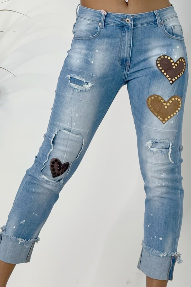 Farkut Brown Hearts | Housut | Pikku-riikka