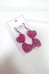 Korvakorut Two Hearts Mimo Design | Vaaleanpunainen | Asusteet | Pikku-riikka
