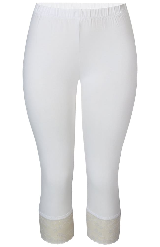 Leggins Pitsillä Malus Ze-ze - Valkoinen / s - Housut - Pikku-riikka