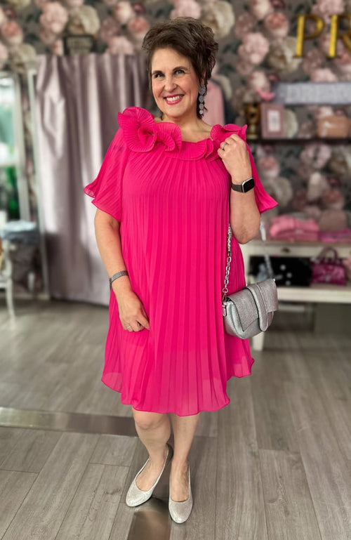 Mekko Röyhelöillä Ariel - Fuksia - Mekko - Pikku-riikka