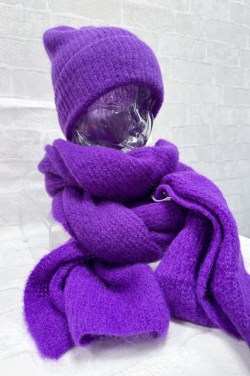 Mohair Huivi | Violetti | Asusteet | Pikku-riikka