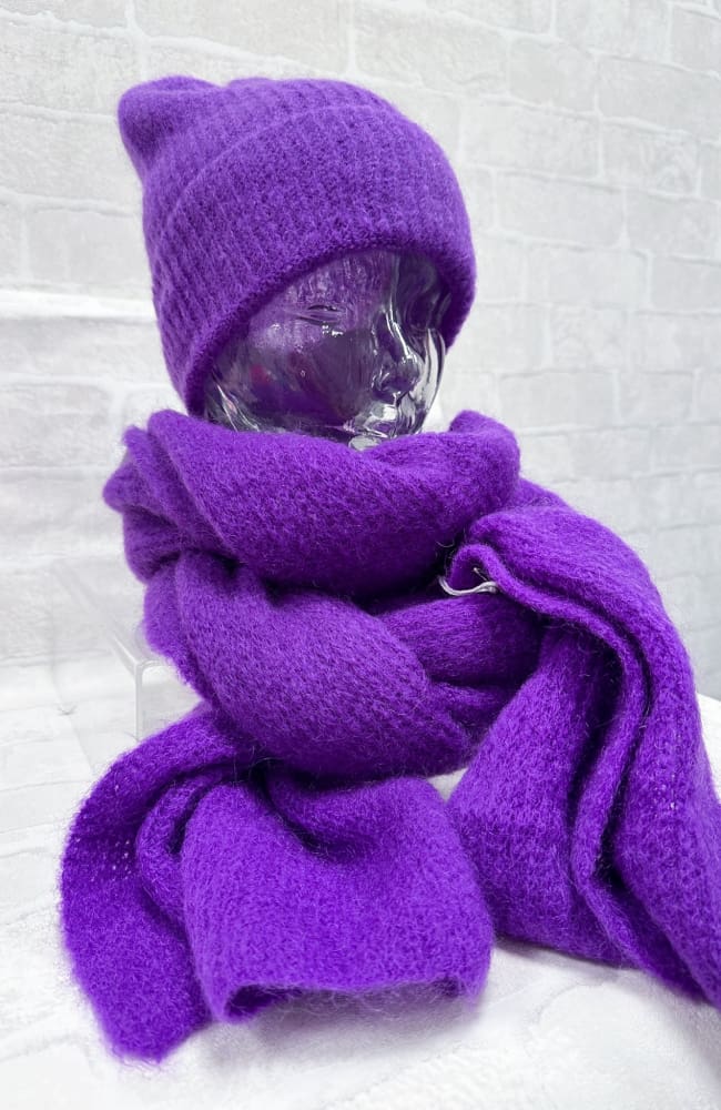 Mohair Pipo - Violetti - Asusteet - Pikku-riikka