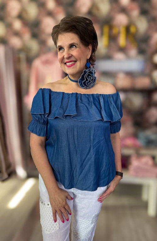 Offshoulder-pusero Diamond Rose - Pusero - Pikku-riikka