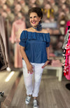 Offshoulder-pusero Diamond Rose - Pusero - Pikku-riikka