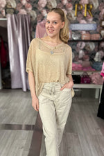 T-paita Colorful Star | Beige | Pusero | Pikku-riikka