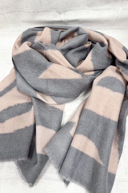 Viskoosinen Huivi Stripes | Harmaa | Asusteet | Pikku-riikka
